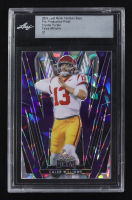 Caleb Williams 2024 Leaf Metal Football Base Crystal Purple Pre-Production Proof RC #1/1 at PristineAuction.com