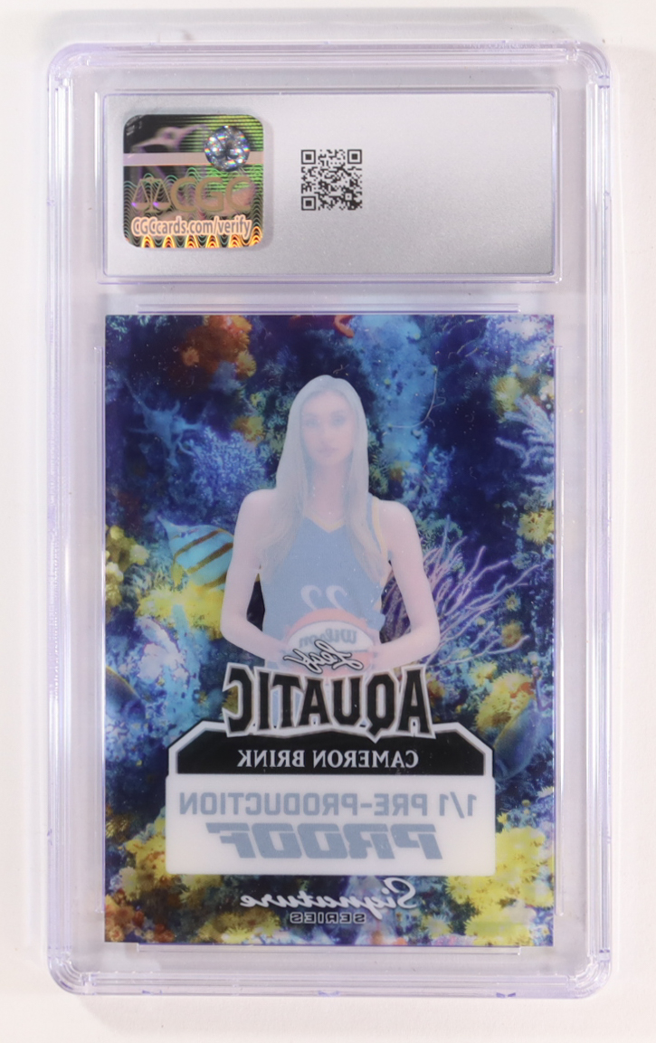 Cameron Brink 2025 Leaf Signature Series Aquatic Autographs Unsigned Proof Coral Reef #A-CB6 #1/1 (CGC 10) at PristineAuction.com Cameron Brink 2025 Leaf Signature Series Aquatic Autographs Unsigned Proof Coral Reef #A-CB6 #1/1 (CGC 10) at PristineAuction.com