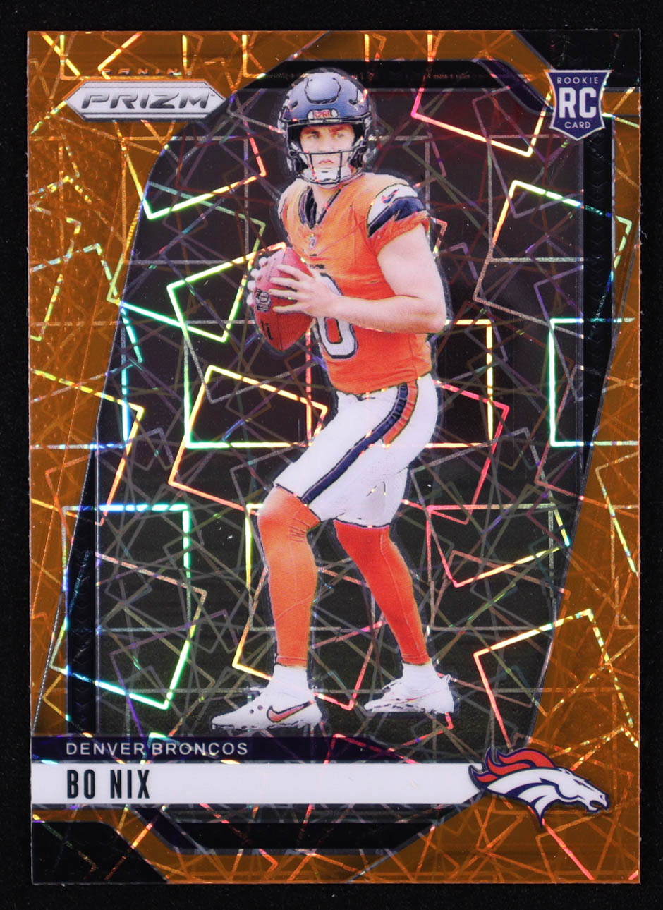 Bo Nix 2024 Panini Prizm Prizms Lazer #309 RC at PristineAuction.com Bo Nix 2024 Panini Prizm Prizms Lazer #309 RC at PristineAuction.com