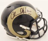 Orlando Pace Signed Rams Speed Mini Helmet Inscribed "HOF 16" (Beckett) at PristineAuction.com
