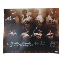Braves Greats | 16x20 Photo Signed by (4) with Andruw Jones, Gary Sheffield with Multiple Inscriptions (JSA) at PristineAuction.com