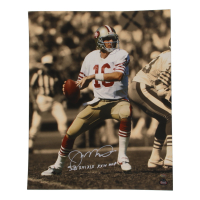 Joe Montana Signed 49ers 16x20 Photo Inscribed "SB XVI XIX XXIV MVP" (Mounted Memories) at PristineAuction.com