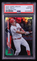 Mike Trout 2020 Topps Update Rainbow Foil #U243 (PSA 10) at PristineAuction.com