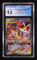 Charizard / Braixen GX Pokemon Sun and Moon Black Star Promos Tag Team Generations Premium Collection #SM230 (CGC 9.5) at PristineAuction.com