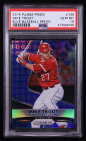 Mike Trout 2015 Panini Prizm Prizms Blue Baseball #120 (PSA 10) at PristineAuction.com