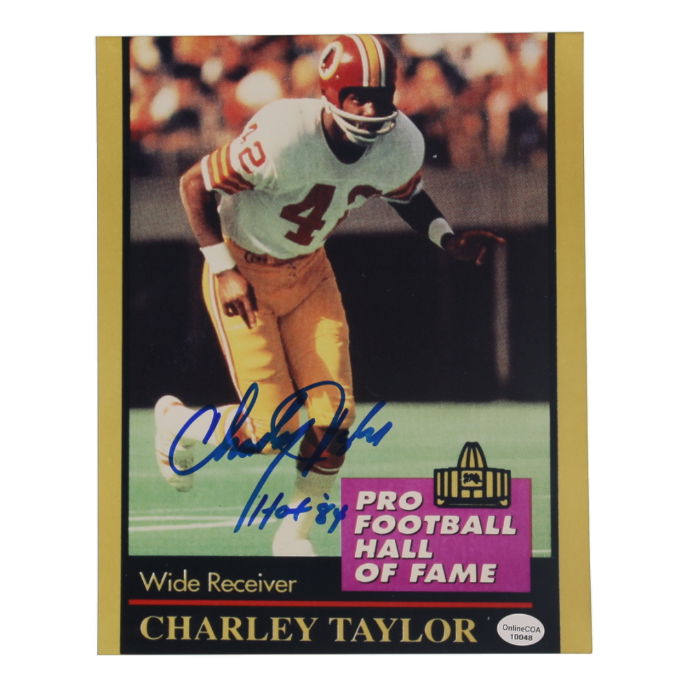 Charley Taylor Signed Redskins 8x10 Photo Inscribed "HOF 84" (Online) at PristineAuction.com