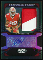 Mykel Williams 2025 Certified Freshman Fabric Mirror Signatures Green #29 #08/25 RC at PristineAuction.com