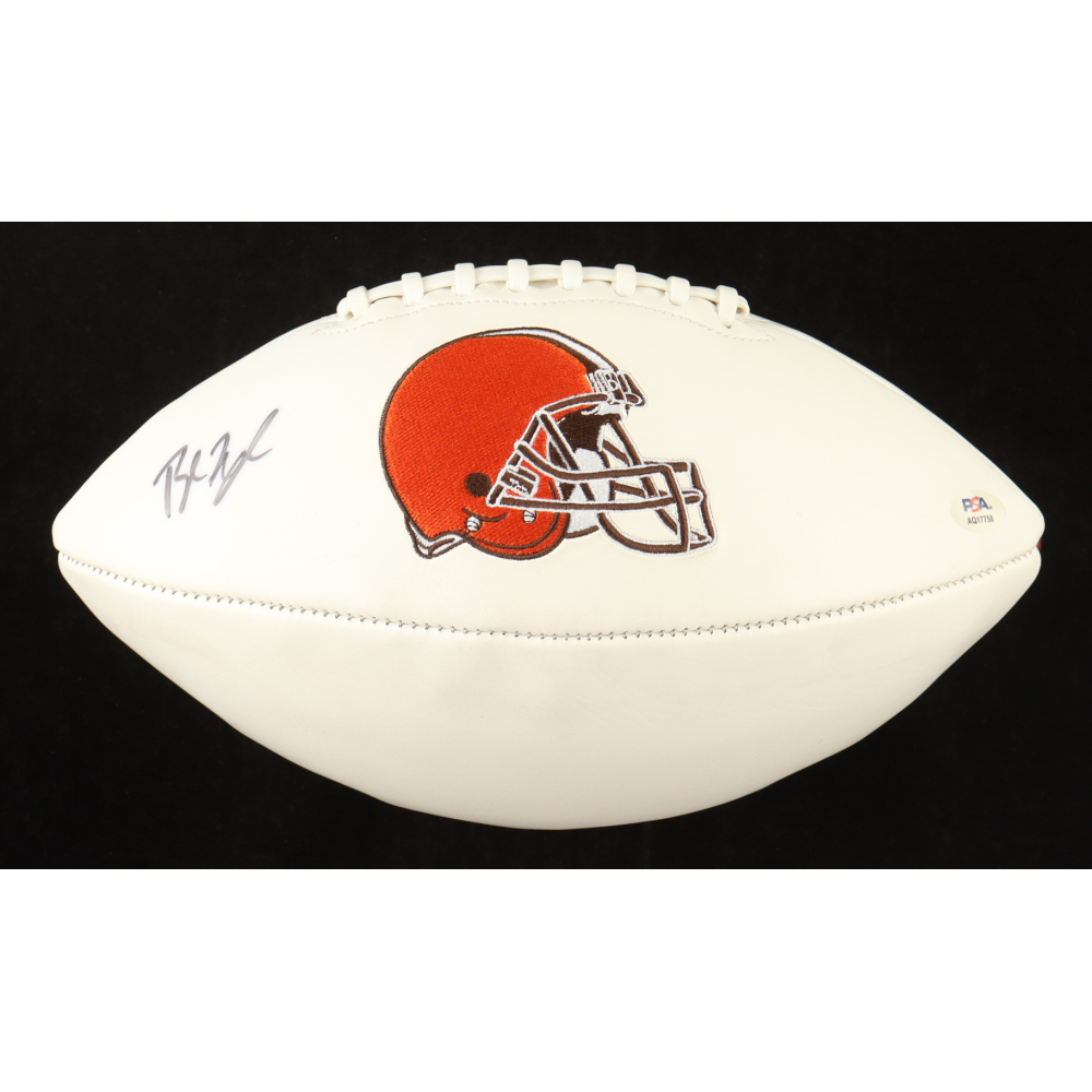 Baker Mayfield Signed Browns Logo Football (PSA) at PristineAuction.com