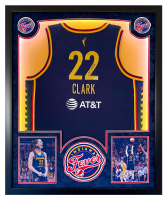 Caitlin Clark Signed Fever Custom Framed Jersey Display with LED Lights (Panini) at PristineAuction.com