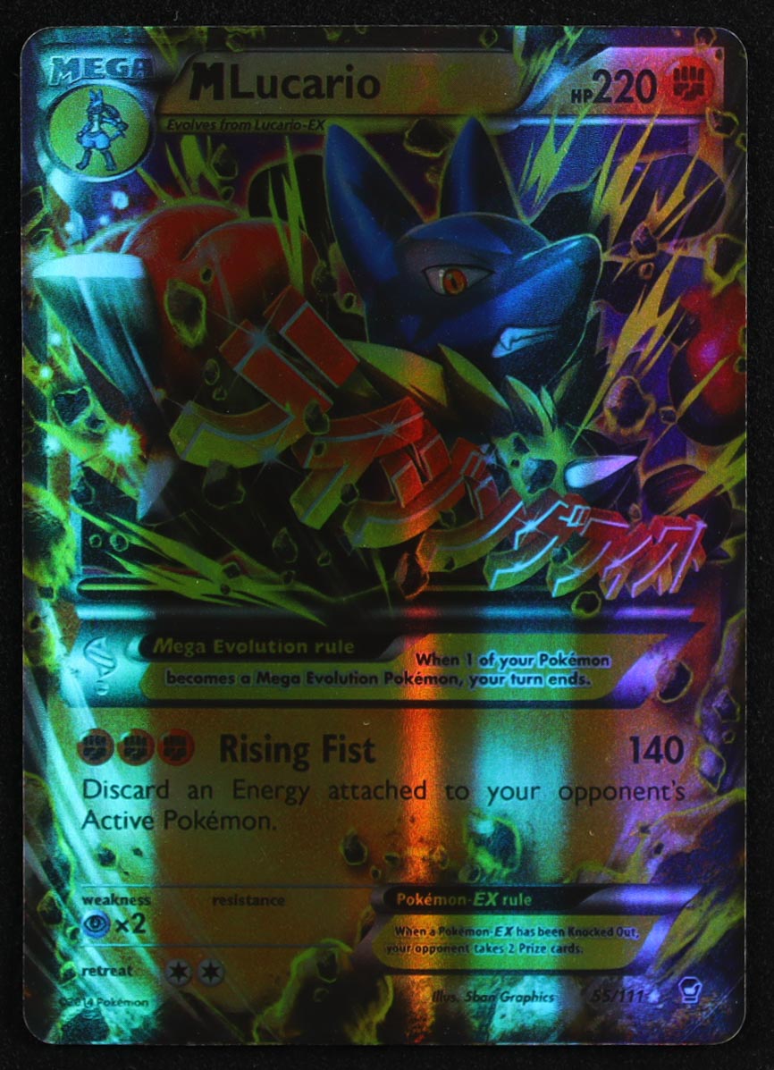 M Lucario EX 2014 Pokemon Furious Fists Holo #55 at PristineAuction.com M Lucario EX 2014 Pokemon Furious Fists Holo #55 at PristineAuction.com