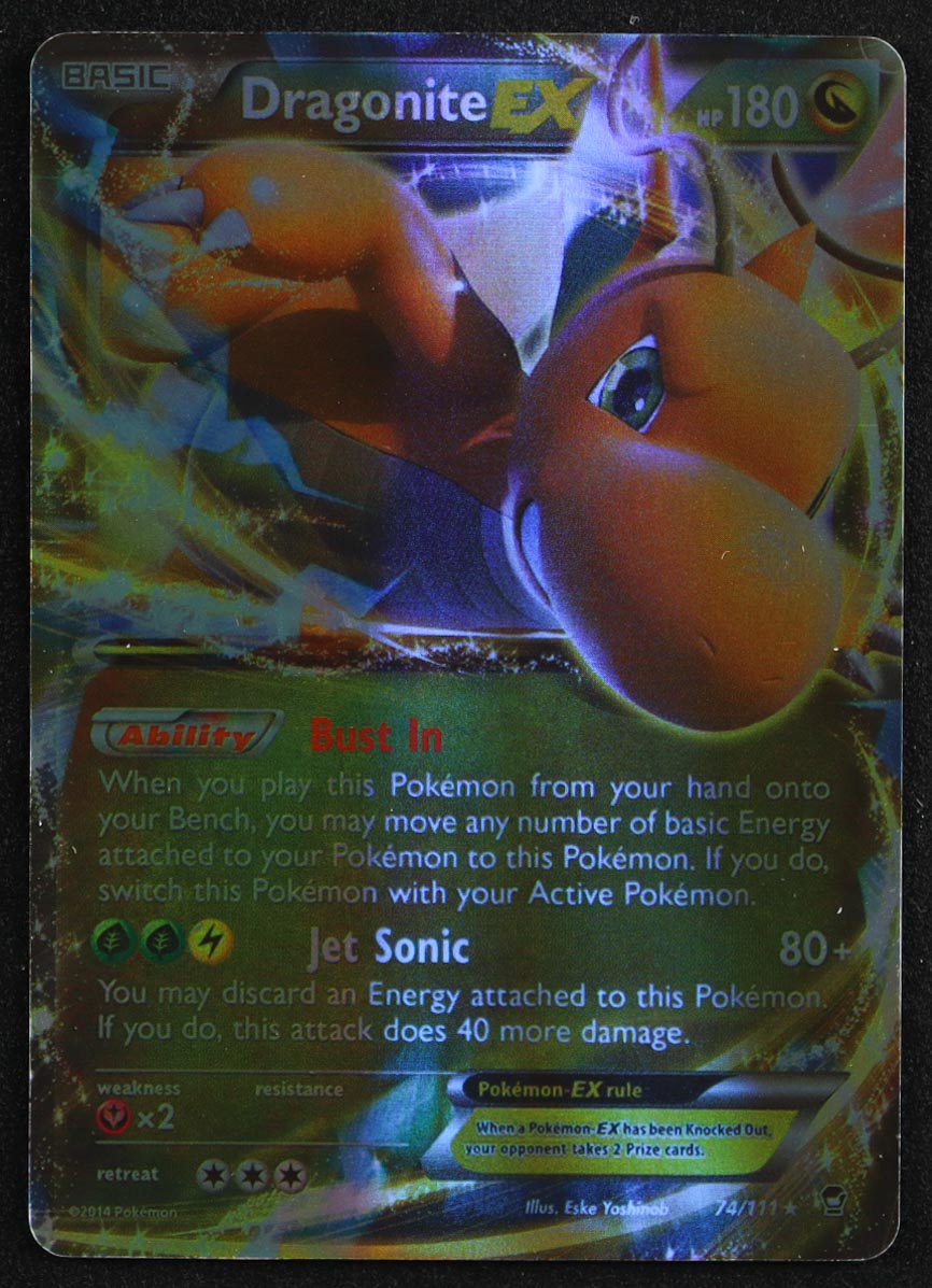 Dragonite EX 2014 Pokemon Furious Fists Holo #74 at PristineAuction.com Dragonite EX 2014 Pokemon Furious Fists Holo #74 at PristineAuction.com