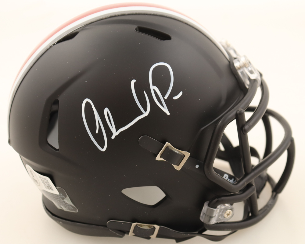 Orlando Pace Signed Ohio State Buckeyes Speed Mini Helmet (Beckett) at PristineAuction.com Orlando Pace Signed Ohio State Buckeyes Speed Mini Helmet (Beckett) at PristineAuction.com