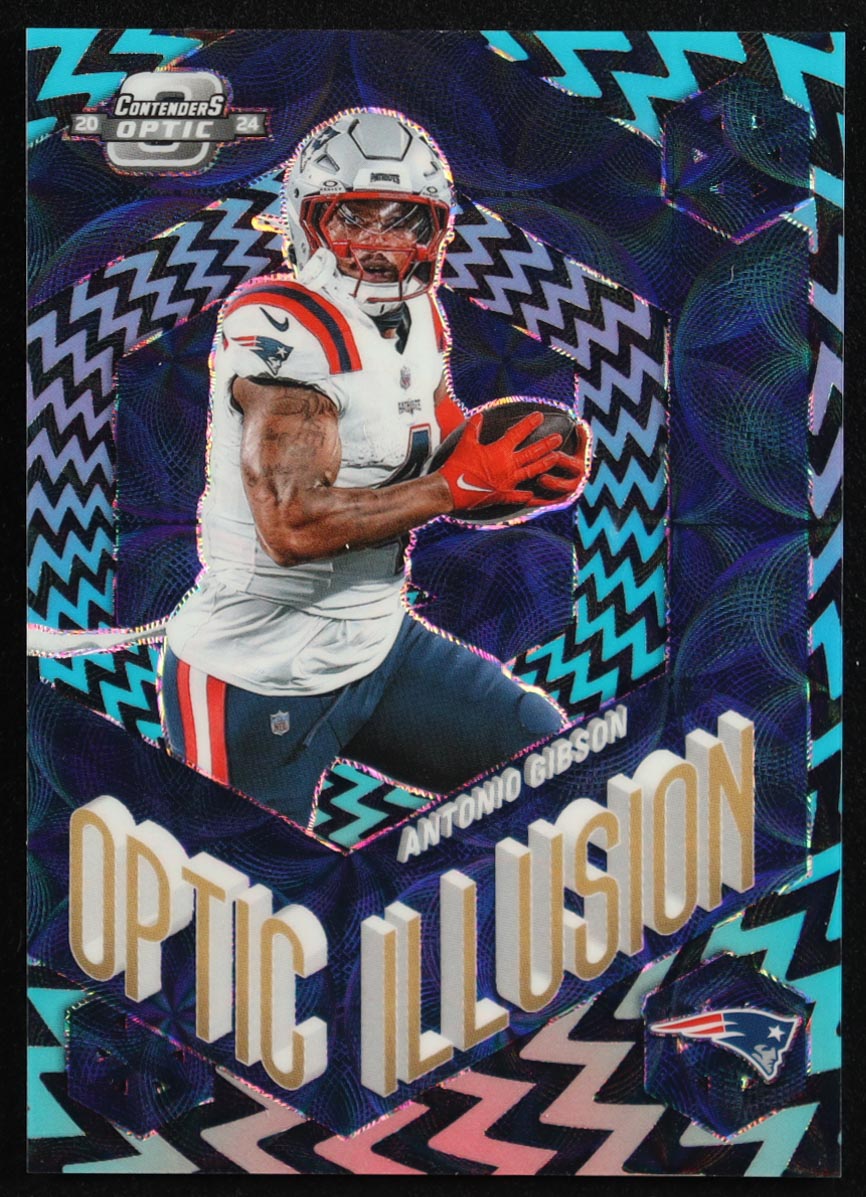 Antonio Gibson 2024 Panini Contenders Optic Optic Illusion Scope #25 #09/25 at PristineAuction.com Antonio Gibson 2024 Panini Contenders Optic Optic Illusion Scope #25 #09/25 at PristineAuction.com