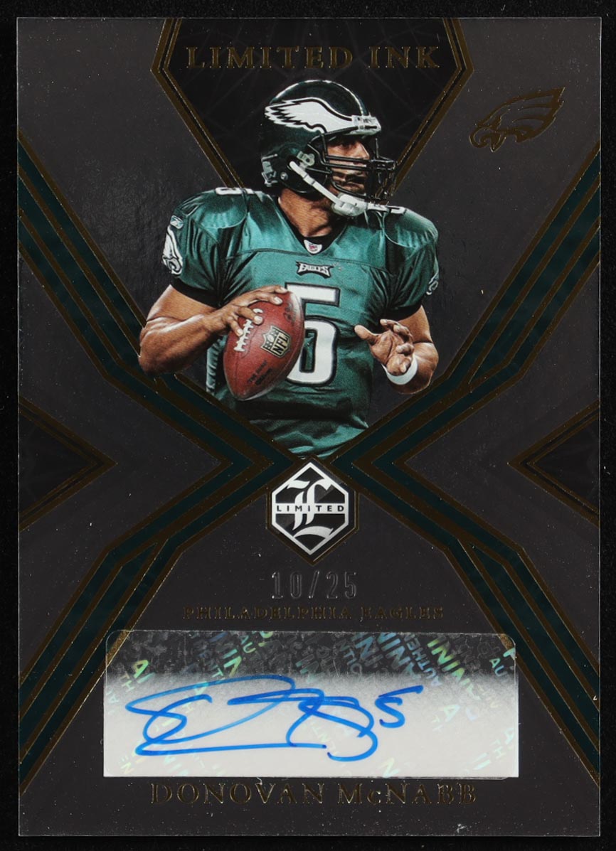 Donovan McNabb 2022 Limited Limited Ink #37 #10/25 at PristineAuction.com Donovan McNabb 2022 Limited Limited Ink #37 #10/25 at PristineAuction.com