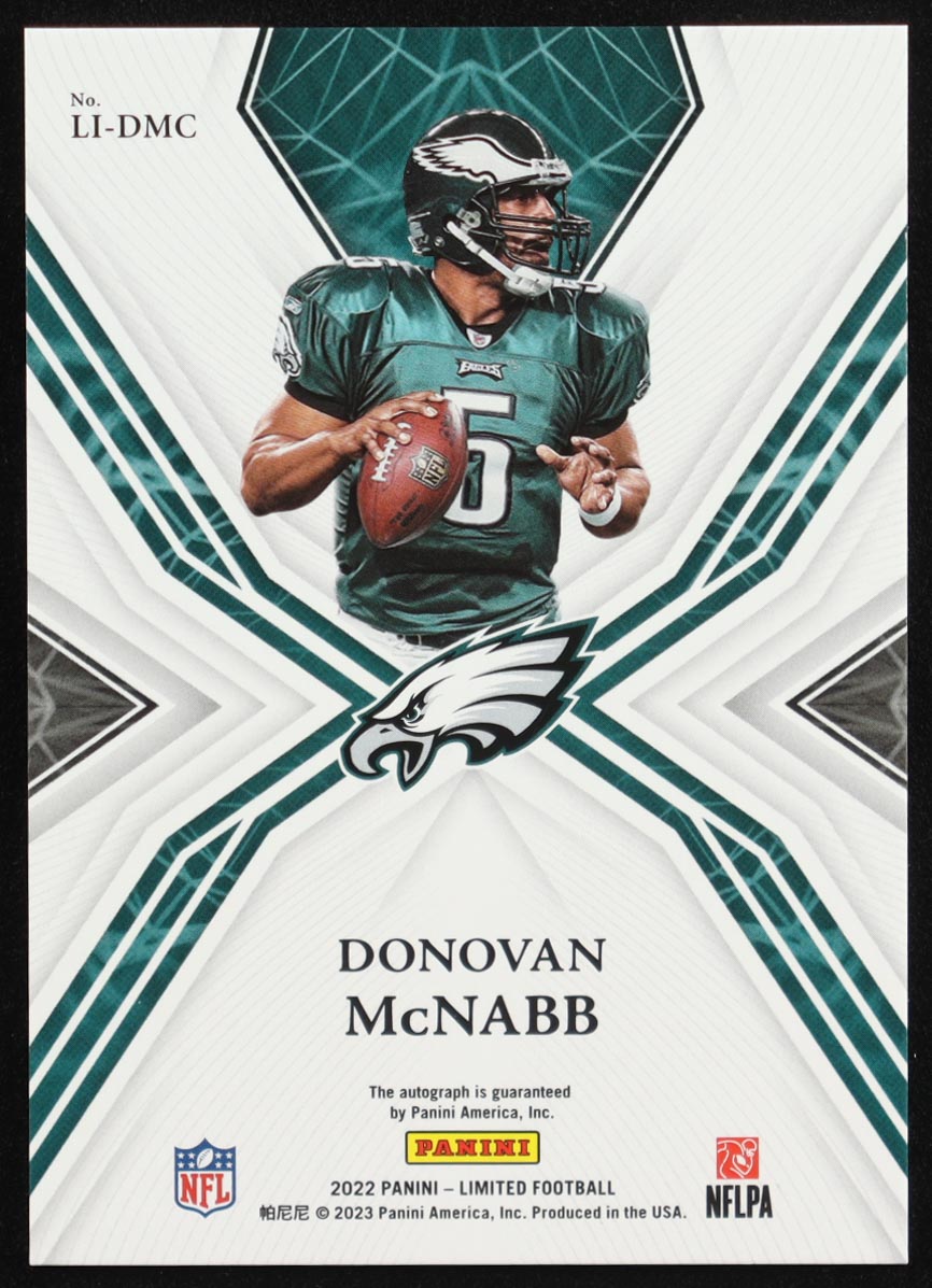 Donovan McNabb 2022 Limited Limited Ink #37 #10/25 at PristineAuction.com Donovan McNabb 2022 Limited Limited Ink #37 #10/25 at PristineAuction.com