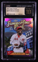 Elly De La Cruz 2024 Topps Chrome Summertime in the Park #SITP4 RC (CGC 10 Pristine) at PristineAuction.com
