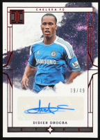 Didier Drogba 2023-24 Panini Impeccable English Premier League Impeccable Stars Autographs Ruby #19 #09/49 at PristineAuction.com