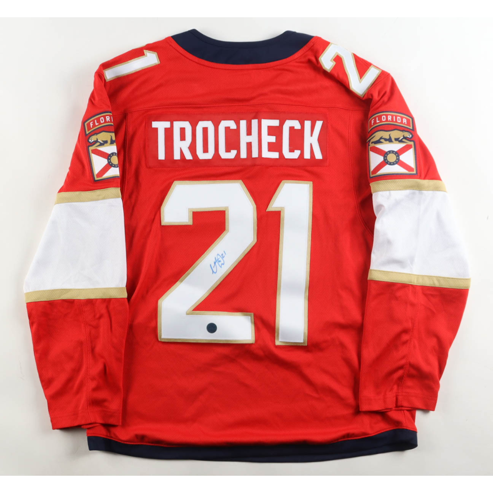 Vincent Trocheck Signed Panthers Fanatics Authentic Jersey (AJ's Sports World) at PristineAuction.com
