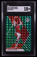 Carmelo Anthony 2019-20 Panini Mosaic Mosaic Green #25 (SGC 10) at PristineAuction.com