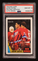 Adam Oates Signed 1987 O-PEE-CHEE #123 RC (PSA | Autograph Graded PSA 10) at PristineAuction.com
