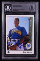 Omar Vizquel Signed 1989 Upper Deck #787 RC (BGS Encapsulated) at PristineAuction.com