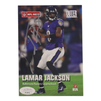 Lamar Jackson Signed Ravens Postcard (JSA) at PristineAuction.com