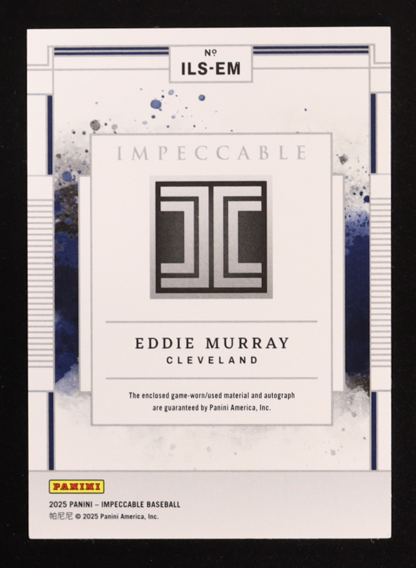 Eddie Murray 2025 Panini Impeccable Impeccable Lumber Signatures Holo Gold #40 #7/10 at PristineAuction.com Eddie Murray 2025 Panini Impeccable Impeccable Lumber Signatures Holo Gold #40 #7/10 at PristineAuction.com