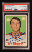 Brad Park Signed 1970-71 O-PEE-CHEE Inscribed "HOF 88, 9x All Star, NHL Top 100" #67 RC (PSA) at PristineAuction.com