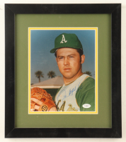 Catfish Hunter Signed Yankees Custom Framed Photo Display (JSA) at PristineAuction.com