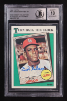 Bob Gibson Signed 1988 Topps TBC '68 Bob Gibson Collection #664 (BGS | Autograph Graded BGS 10) at PristineAuction.com