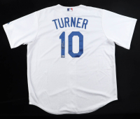 Justin Turner Signed Dodgers Majestic Authentic Jersey (Beckett) at PristineAuction.com