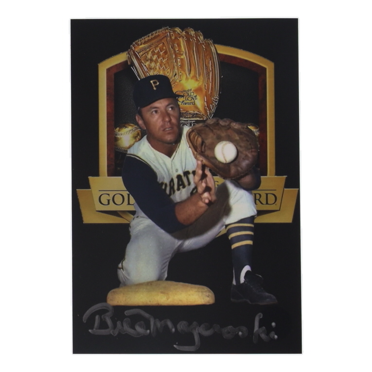 Bill Mazeroski Signed Pirates Gold Glove Award Postcard (Authentic Ink) at PristineAuction.com Bill Mazeroski Signed Pirates Gold Glove Award Postcard (Authentic Ink) at PristineAuction.com