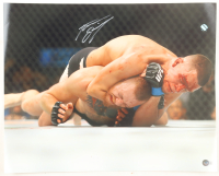 Nate Diaz Signed UFC 16x20 Photo (Beckett) at PristineAuction.com