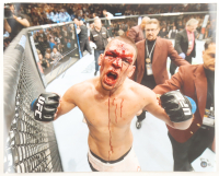 Nate Diaz Signed UFC 16x20 Photo (Beckett) at PristineAuction.com