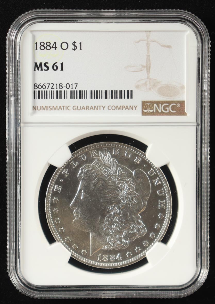 1884-O Morgan Silver Dollar (NGC MS61) at PristineAuction.com 1884-O Morgan Silver Dollar (NGC MS61) at PristineAuction.com