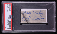 Otto Graham Signed Cut (PSA Encapsulated) at PristineAuction.com