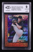 Paul Skenes 2024 Leaf Collective Promo '00 Press Pass Shimmer Orange #20B5 #143/299 RC (BCCG 9) at PristineAuction.com