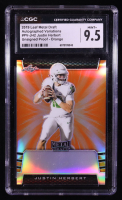 Justin Herbert 2019 Leaf Metal Draft Unsigned Proof Orange Autographed Variations #PVJH2 (CGC 9.5) at PristineAuction.com