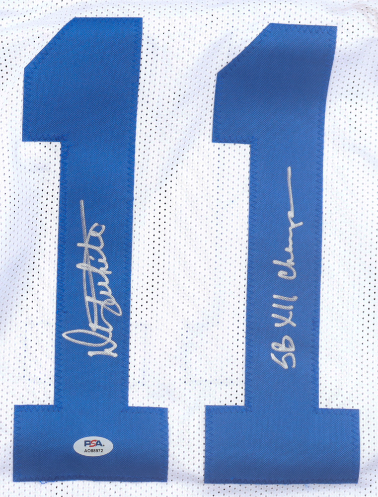 Danny White Signed Jersey Inscribed "SB XII Champs" (PSA) at PristineAuction.com Danny White Signed Jersey Inscribed "SB XII Champs" (PSA) at PristineAuction.com