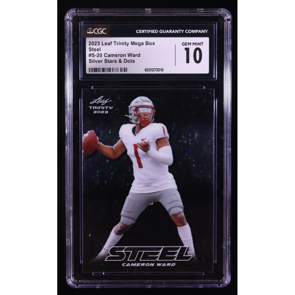 Cameron Ward 2023 Leaf Trinity Mega Box Steel Silver Stars and Dots #S20 (CGC 10) at PristineAuction.com