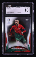 Cristiano Ronaldo 2024 Topps Chrome UEFA Euro #7 (CGC 10) at PristineAuction.com