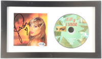 Taylor Swift Signed Custom Framed "The Life of a Showgirl" CD Album Insert Display (JSA) at PristineAuction.com