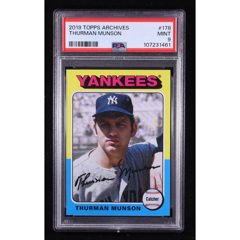Thurman Munson 2019 Topps Archives #178 (PSA 9) at PristineAuction.com