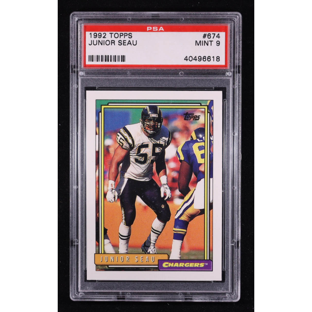 Junior Seau 1992 Topps #674 (PSA 9) at PristineAuction.com