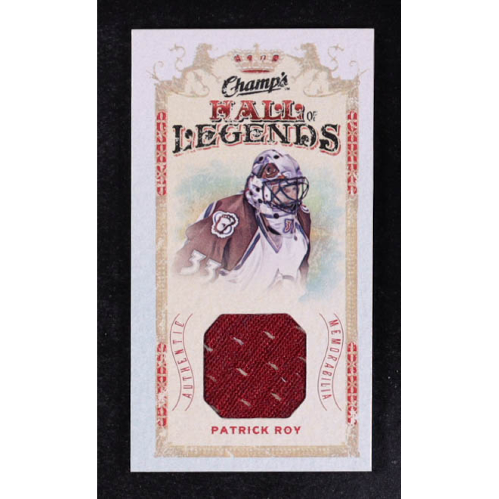 Patrick Roy 2009-10 Upper Deck Champ's Hall of Legends Memorabilia #HLPR at PristineAuction.com