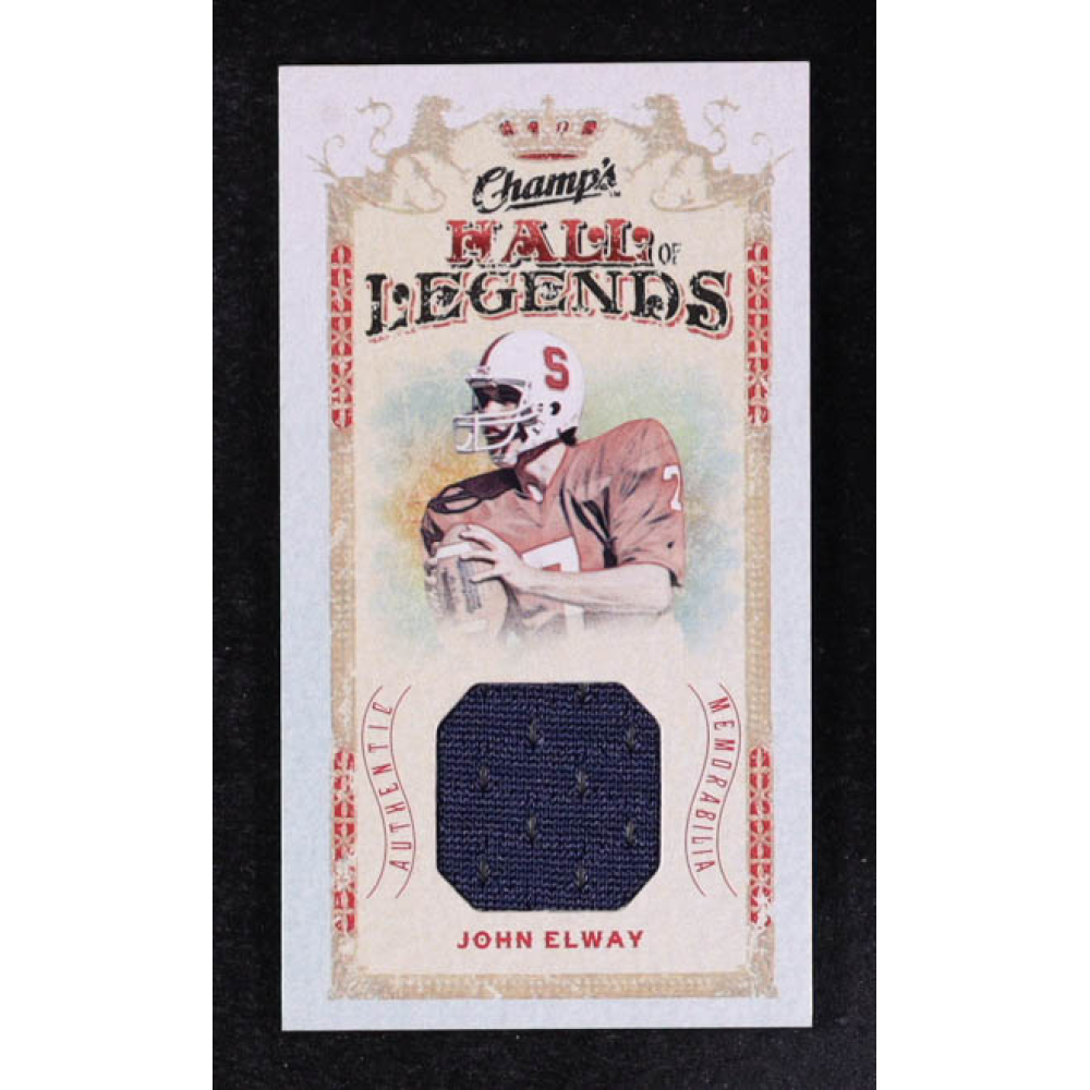 John Elway 2009-10 Upper Deck Champ's Hall of Legends Memorabilia #HLEW at PristineAuction.com