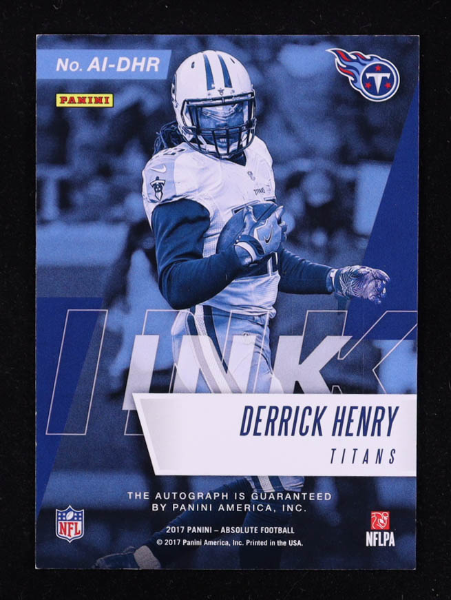 Derrick Henry 2017 Absolute Absolute Ink Number #17 #15/22 at PristineAuction.com Derrick Henry 2017 Absolute Absolute Ink Number #17 #15/22 at PristineAuction.com