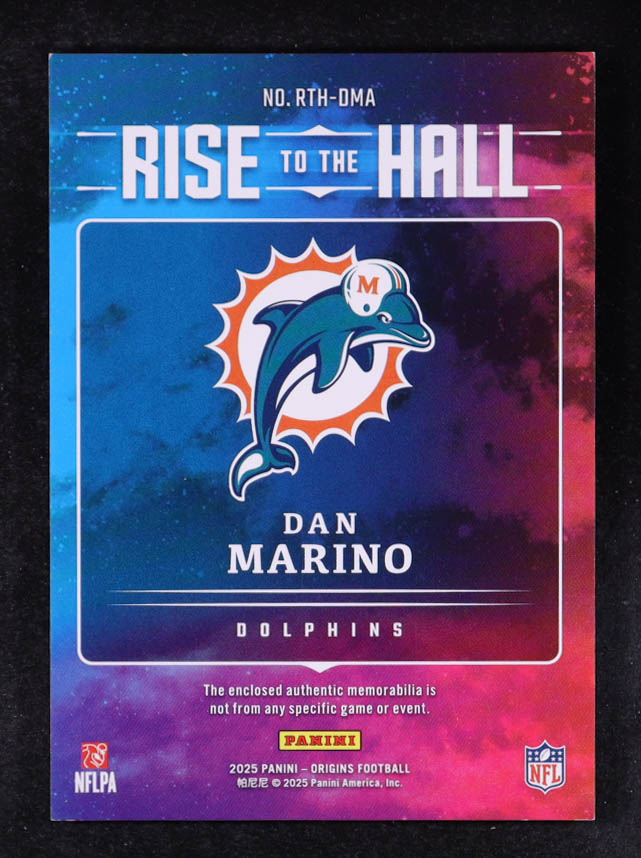 Dan Marino 2025 Panini Origins Rise to the Hall Jerseys #20 #92/199 at PristineAuction.com Dan Marino 2025 Panini Origins Rise to the Hall Jerseys #20 #92/199 at PristineAuction.com