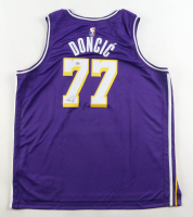 Luka Doncic Signed Signed Lakers Jordan Authentic Jersey (PSA) at PristineAuction.com