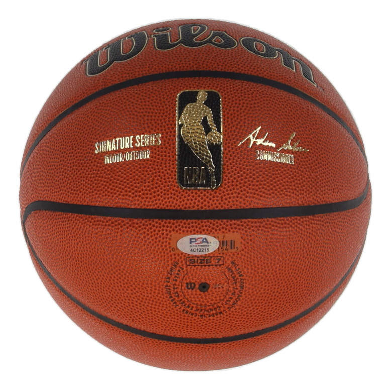 Yang Hansen Signed NBA Finals Trophy Special Edition Basketball (PSA) at PristineAuction.com Yang Hansen Signed NBA Finals Trophy Special Edition Basketball (PSA) at PristineAuction.com